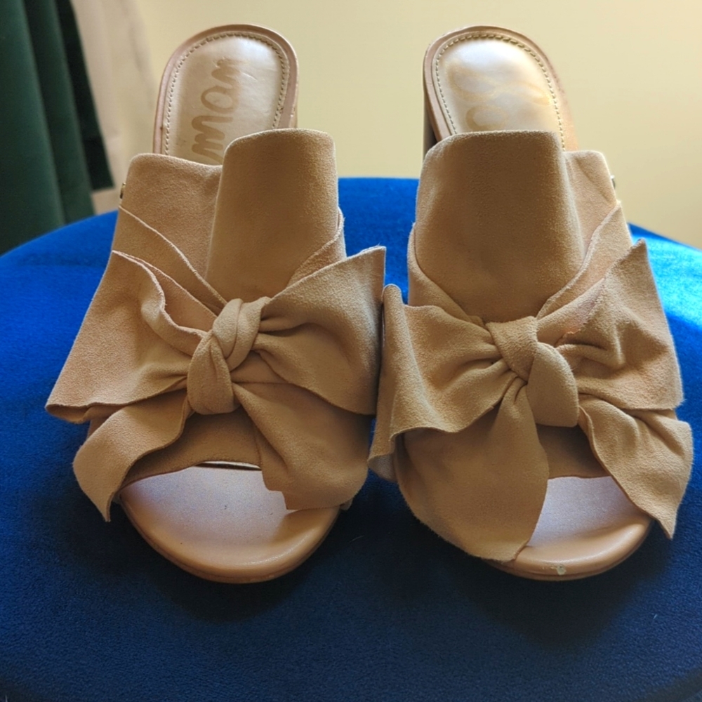 Sam Edelman Dusty Rose Chucky Heels with Bows
